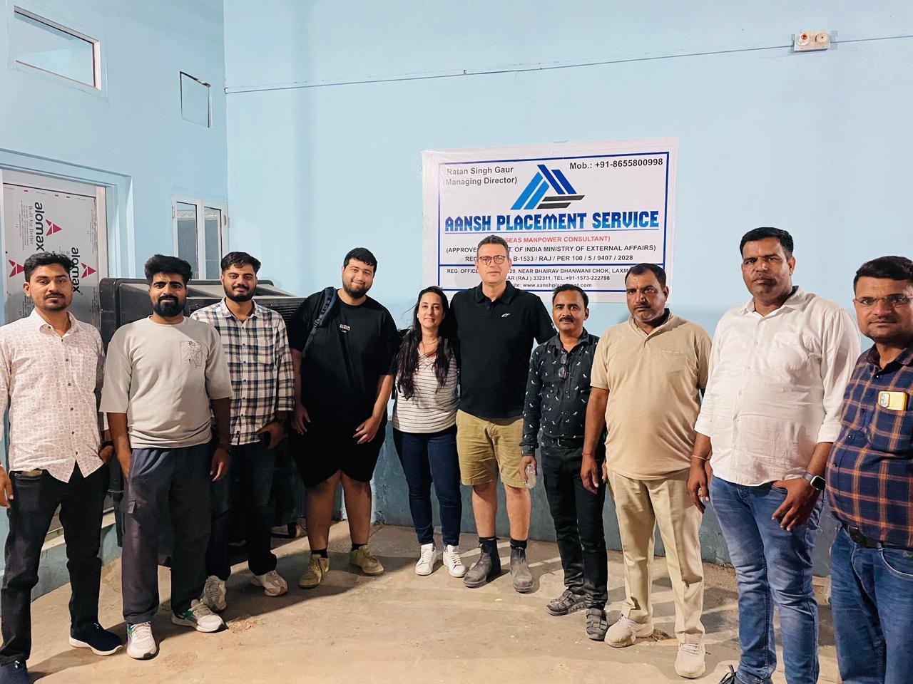 Aansh Placement Service group visit